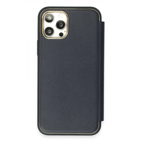 Newface iPhone 12 Pro Kılıf Dolpin Kapaklı - Lacivert Newface iPhone 12 Pro Kılıf Dolpin Kapaklı - Lacivert