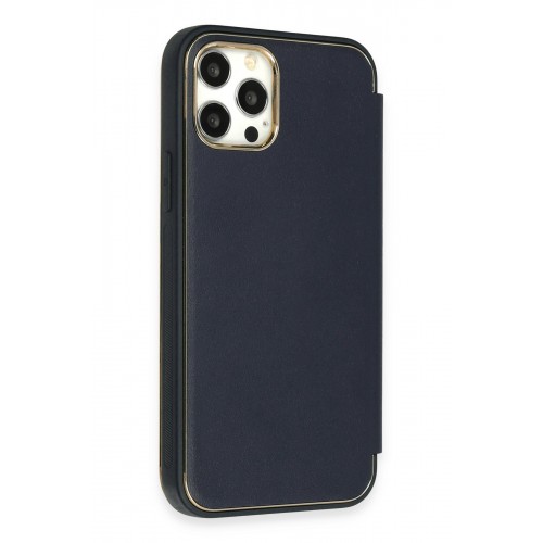 Newface iPhone 12 Pro Kılıf Dolpin Kapaklı - Lacivert Newface iPhone 12 Pro Kılıf Dolpin Kapaklı - Lacivert