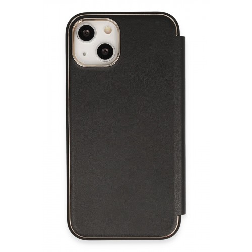 Newface iPhone 14 Kılıf Dolpin Kapaklı - Siyah Newface iPhone 14 Kılıf Dolpin Kapaklı - Siyah