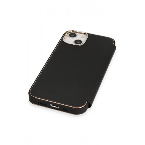 Newface iPhone 14 Kılıf Dolpin Kapaklı - Siyah Newface iPhone 14 Kılıf Dolpin Kapaklı - Siyah