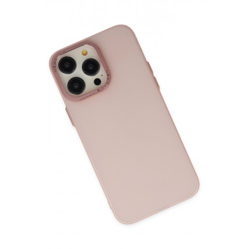 Newface iPhone 13 Pro Max Kılıf Modos Metal Kapak - Pembe Newface iPhone 13 Pro Max Kılıf Modos Metal Kapak - Pembe