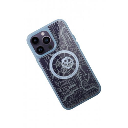 Newface iPhone 14 Pro Max Kılıf Magic Magneticsafe Silikon - Sierra Blue Newface iPhone 14 Pro Max Kılıf Magic Magneticsafe Silikon - Sierra Blue