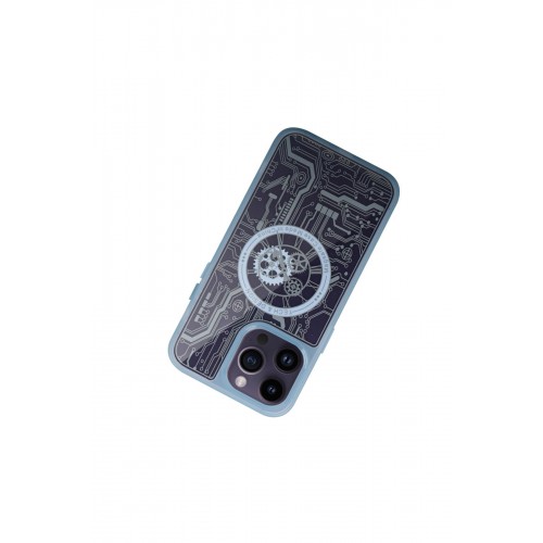 Newface iPhone 14 Pro Max Kılıf Magic Magneticsafe Silikon - Sierra Blue Newface iPhone 14 Pro Max Kılıf Magic Magneticsafe Silikon - Sierra Blue