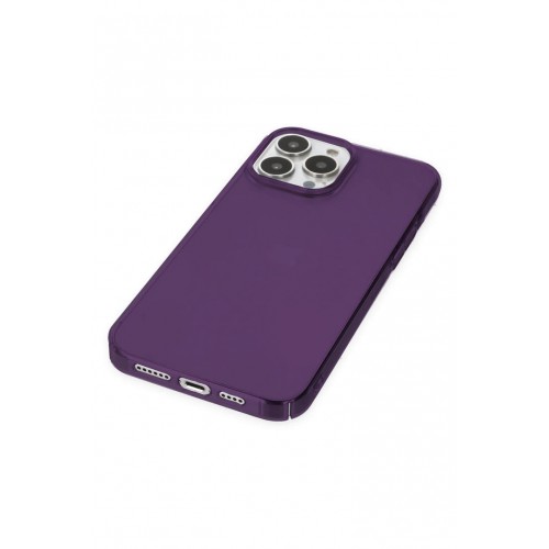 Newface iPhone 13 Pro Kılıf Pc Sert Şeffaf Kapak - Mor Newface iPhone 13 Pro Kılıf Pc Sert Şeffaf Kapak - Mor