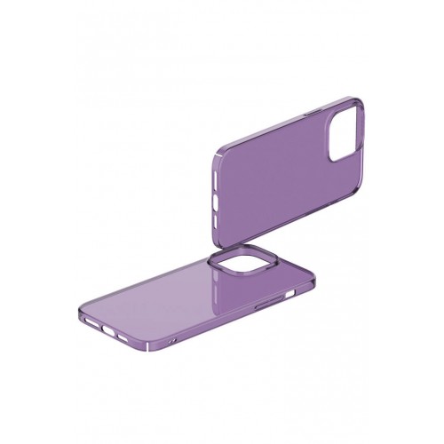 Newface iPhone 13 Pro Kılıf Pc Sert Şeffaf Kapak - Mor Newface iPhone 13 Pro Kılıf Pc Sert Şeffaf Kapak - Mor