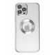 Newface iPhone 12 Pro Max Kılıf Slot Silikon - Gümüş