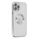 Newface iPhone 12 Pro Max Kılıf Slot Silikon - Gümüş