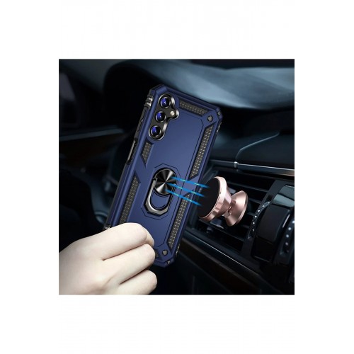 Newface Samsung Galaxy A04S Kılıf Sofya Yüzüklü Silikon Kapak - Lacivert Newface Samsung Galaxy A04S Kılıf Sofya Yüzüklü Silikon Kapak - Lacivert
