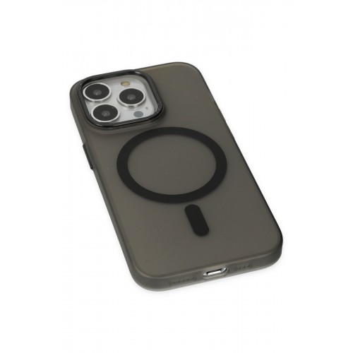 Newface iPhone 13 Pro Kılıf Lodos Magneticsafe Mat Kapak - Siyah Newface iPhone 13 Pro Kılıf Lodos Magneticsafe Mat Kapak - Siyah
