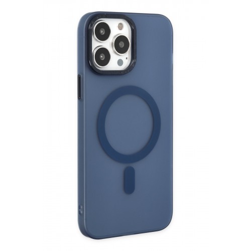 Newface iPhone 13 Pro Kılıf Lodos Magneticsafe Mat Kapak - Mavi Newface iPhone 13 Pro Kılıf Lodos Magneticsafe Mat Kapak - Mavi