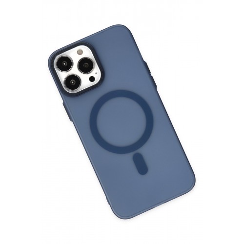 Newface iPhone 13 Pro Kılıf Lodos Magneticsafe Mat Kapak - Mavi Newface iPhone 13 Pro Kılıf Lodos Magneticsafe Mat Kapak - Mavi