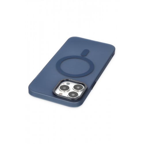 Newface iPhone 13 Pro Kılıf Lodos Magneticsafe Mat Kapak - Mavi Newface iPhone 13 Pro Kılıf Lodos Magneticsafe Mat Kapak - Mavi
