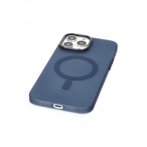 Newface iPhone 13 Pro Kılıf Lodos Magneticsafe Mat Kapak - Mavi Newface iPhone 13 Pro Kılıf Lodos Magneticsafe Mat Kapak - Mavi