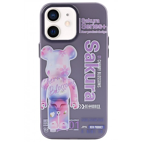 Newface iPhone 12 Kılıf Prada Desenli Kapak - Prada Mor - 1 Newface iPhone 12 Kılıf Prada Desenli Kapak - Prada Mor - 1