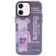 Newface iPhone 12 Kılıf Prada Desenli Kapak - Prada Mor - 1 Newface iPhone 12 Kılıf Prada Desenli Kapak - Prada Mor - 1