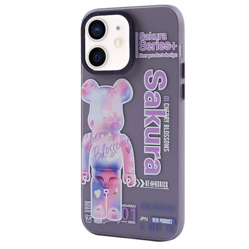 Newface iPhone 12 Kılıf Prada Desenli Kapak - Prada Mor - 1 Newface iPhone 12 Kılıf Prada Desenli Kapak - Prada Mor - 1