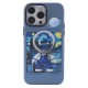 Newface iPhone 12 Pro Max Kılıf Prada Desenli Kapak - Prada Mavi - 1