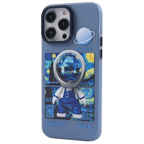 Newface iPhone 13 Pro Max Kılıf Prada Desenli Kapak - Prada Mavi - 1 Newface iPhone 13 Pro Max Kılıf Prada Desenli Kapak - Prada Mavi - 1