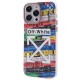 Newface iPhone 13 Pro Max Kılıf Prada Desenli Kapak - Prada Mavi - 2