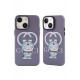 Newface iPhone 14 Kılıf Prada Desenli Kapak - Prada Mor - 3 Newface iPhone 14 Kılıf Prada Desenli Kapak - Prada Mor - 3