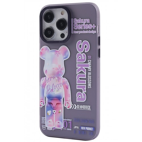 Newface iPhone 14 Pro Max Kılıf Prada Desenli Kapak - Prada Mor - 1 Newface iPhone 14 Pro Max Kılıf Prada Desenli Kapak - Prada Mor - 1