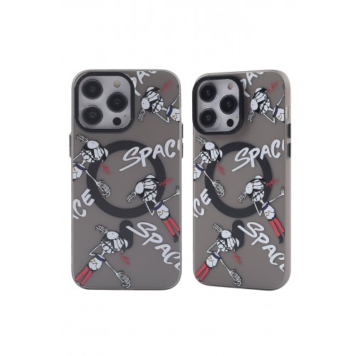 Newface iPhone 12 Pro Max Kılıf Apollo Magneticsafe Desenli Kapak - Apollo Siyah - 3