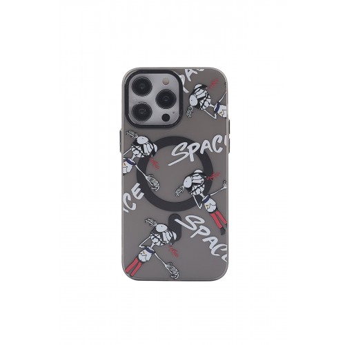 Newface iPhone 13 Pro Kılıf Apollo Magneticsafe Desenli Kapak - Apollo Siyah - 3 Newface iPhone 13 Pro Kılıf Apollo Magneticsafe Desenli Kapak - Apollo Siyah - 3