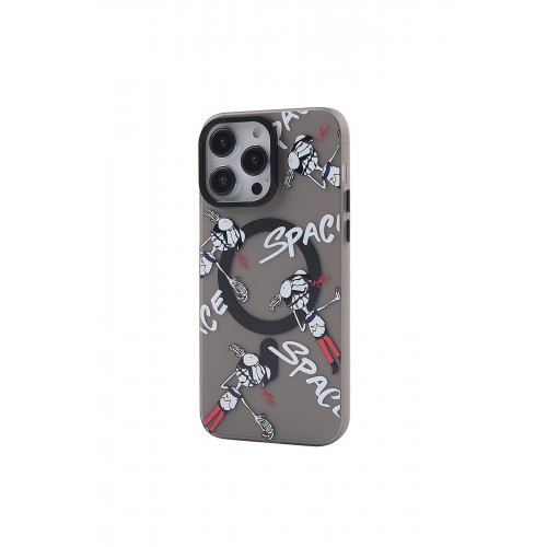 Newface iPhone 13 Pro Max Kılıf Apollo Magneticsafe Desenli Kapak - Apollo Siyah - 3 Newface iPhone 13 Pro Max Kılıf Apollo Magneticsafe Desenli Kapak - Apollo Siyah - 3