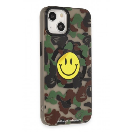 Newface iPhone 14 Kılıf Apollo Magneticsafe Desenli Kapak - Apollo Siyah - 4