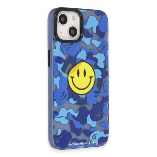 Newface iPhone 14 Kılıf Apollo Magneticsafe Desenli Kapak - Apollo Mavi - 1