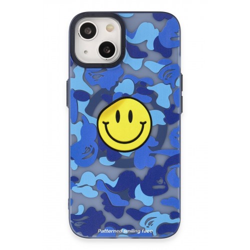 Newface iPhone 14 Kılıf Apollo Magneticsafe Desenli Kapak - Apollo Mavi - 1 Newface iPhone 14 Kılıf Apollo Magneticsafe Desenli Kapak - Apollo Mavi - 1