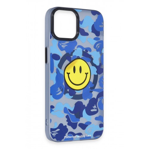 Newface iPhone 14 Kılıf Apollo Magneticsafe Desenli Kapak - Apollo Mavi - 1 Newface iPhone 14 Kılıf Apollo Magneticsafe Desenli Kapak - Apollo Mavi - 1