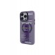 Newface iPhone 14 Pro Kılıf Apollo Magneticsafe Desenli Kapak - Apollo Mor - 3