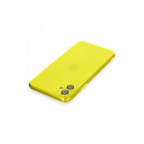 Newface iPhone 11 Kılıf Armada Lensli Kapak - Sarı Newface iPhone 11 Kılıf Armada Lensli Kapak - Sarı