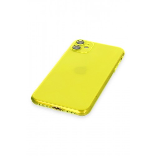 Newface iPhone 11 Kılıf Armada Lensli Kapak - Sarı Newface iPhone 11 Kılıf Armada Lensli Kapak - Sarı
