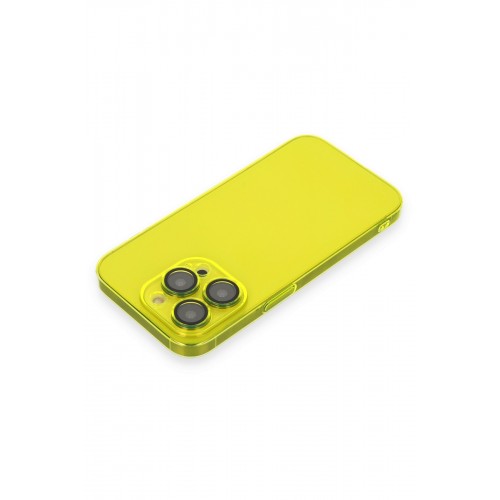 Newface iPhone 13 Pro Kılıf Armada Lensli Kapak - Sarı Newface iPhone 13 Pro Kılıf Armada Lensli Kapak - Sarı