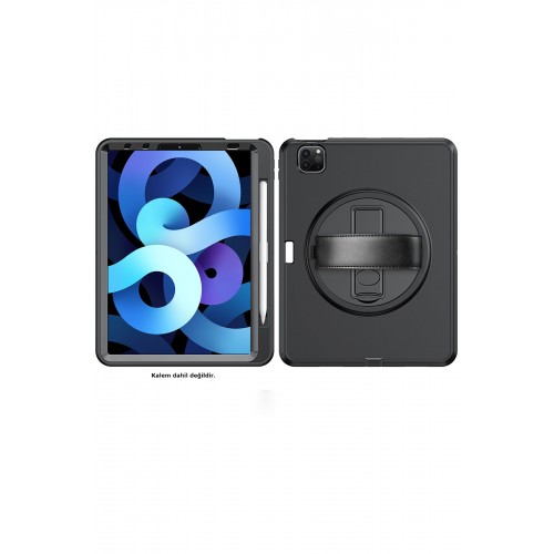 Newface iPad Pro 11 (2018) Kılıf Hand Strap Tablet Kılıfı - Siyah Newface iPad Pro 11 (2018) Kılıf Hand Strap Tablet Kılıfı - Siyah