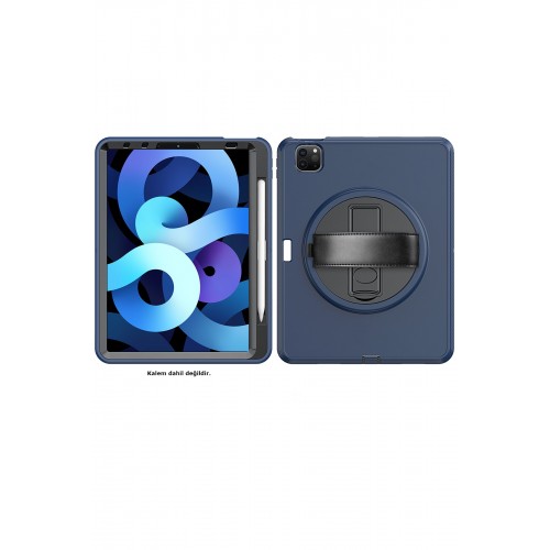 Newface iPad Pro 11 (2020) Kılıf Hand Strap Tablet Kılıfı - Lacivert Newface iPad Pro 11 (2020) Kılıf Hand Strap Tablet Kılıfı - Lacivert