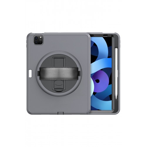 Newface iPad Pro 11 (2020) Kılıf Hand Strap Tablet Kılıfı - Gri Newface iPad Pro 11 (2020) Kılıf Hand Strap Tablet Kılıfı - Gri