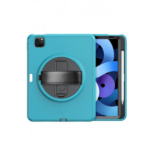 Newface iPad Pro 11 (2021) Kılıf Hand Strap Tablet Kılıfı - Turkuaz Newface iPad Pro 11 (2021) Kılıf Hand Strap Tablet Kılıfı - Turkuaz