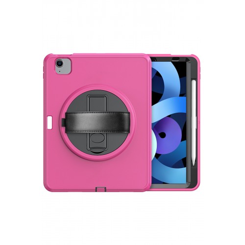 Newface iPad 2022 10.9 (10.nesil) Kılıf Hand Strap Tablet Kılıfı - Pembe Newface iPad 2022 10.9 (10.nesil) Kılıf Hand Strap Tablet Kılıfı - Pembe