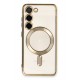 Newface Samsung Galaxy S23 Plus Kılıf Kross Magneticsafe Kapak - Gold