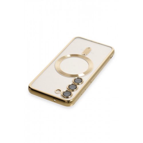 Newface Samsung Galaxy S23 Plus Kılıf Kross Magneticsafe Kapak - Gold Newface Samsung Galaxy S23 Plus Kılıf Kross Magneticsafe Kapak - Gold