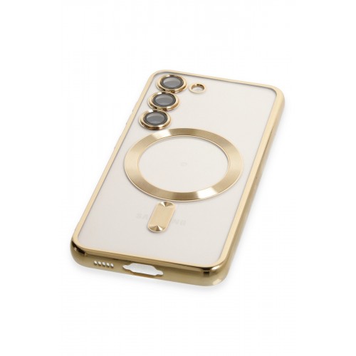 Newface Samsung Galaxy S23 Plus Kılıf Kross Magneticsafe Kapak - Gold Newface Samsung Galaxy S23 Plus Kılıf Kross Magneticsafe Kapak - Gold