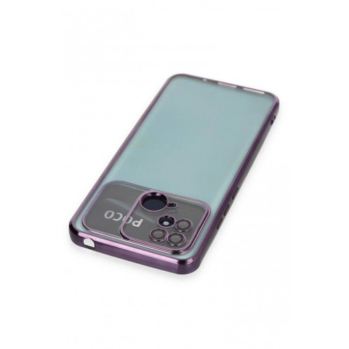 Newface Xiaomi Redmi 10C Kılıf Razer Lensli Silikon - Mor Newface Xiaomi Redmi 10C Kılıf Razer Lensli Silikon - Mor