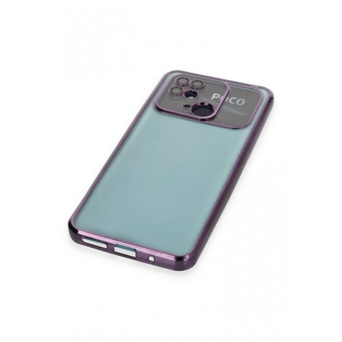Newface Xiaomi Redmi 10C Kılıf Razer Lensli Silikon - Mor Newface Xiaomi Redmi 10C Kılıf Razer Lensli Silikon - Mor