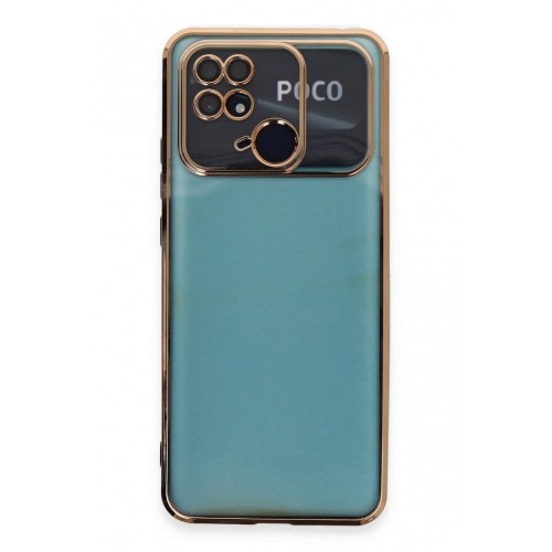 Newface Xiaomi Poco C40 Kılıf Razer Lensli Silikon - Gold Newface Xiaomi Poco C40 Kılıf Razer Lensli Silikon - Gold
