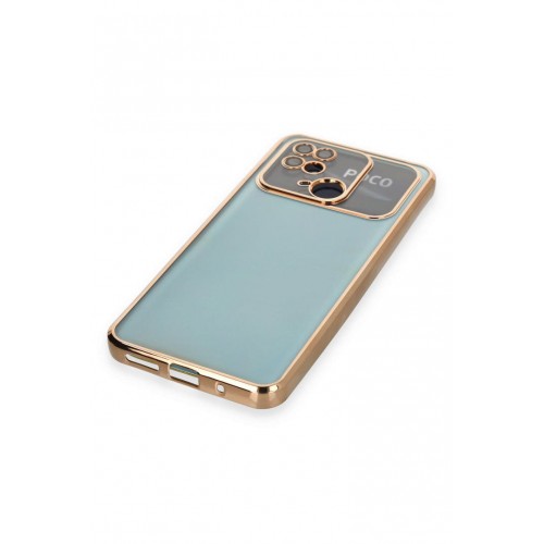 Newface Xiaomi Poco C40 Kılıf Razer Lensli Silikon - Gold Newface Xiaomi Poco C40 Kılıf Razer Lensli Silikon - Gold