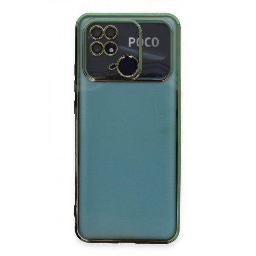 Newface Xiaomi Poco C40 Kılıf Razer Lensli Silikon - Yeşil Newface Xiaomi Poco C40 Kılıf Razer Lensli Silikon - Yeşil