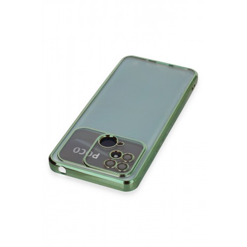 Newface Xiaomi Poco C40 Kılıf Razer Lensli Silikon - Yeşil Newface Xiaomi Poco C40 Kılıf Razer Lensli Silikon - Yeşil